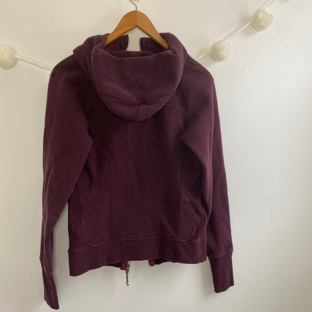 LULULEMON Scuba Hoodie Heathered Bordeaux Drama - Picture 3 of 8